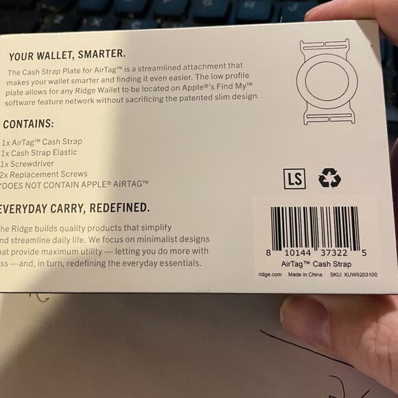 ST. LOUIS CARDINALS MLB AUTHENTICRIDGE WALLET w/ RIDGE WALLET CASH STRAP& AIRTAG - Picture 7 of 8